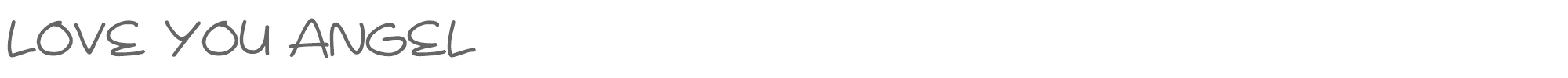 Sample characters Love You Angel Font